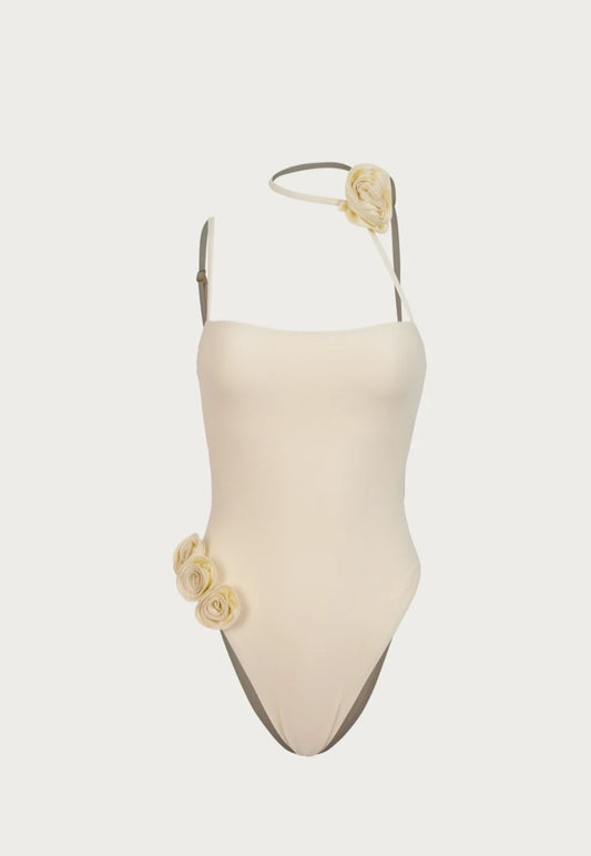 Rosette White One Piece