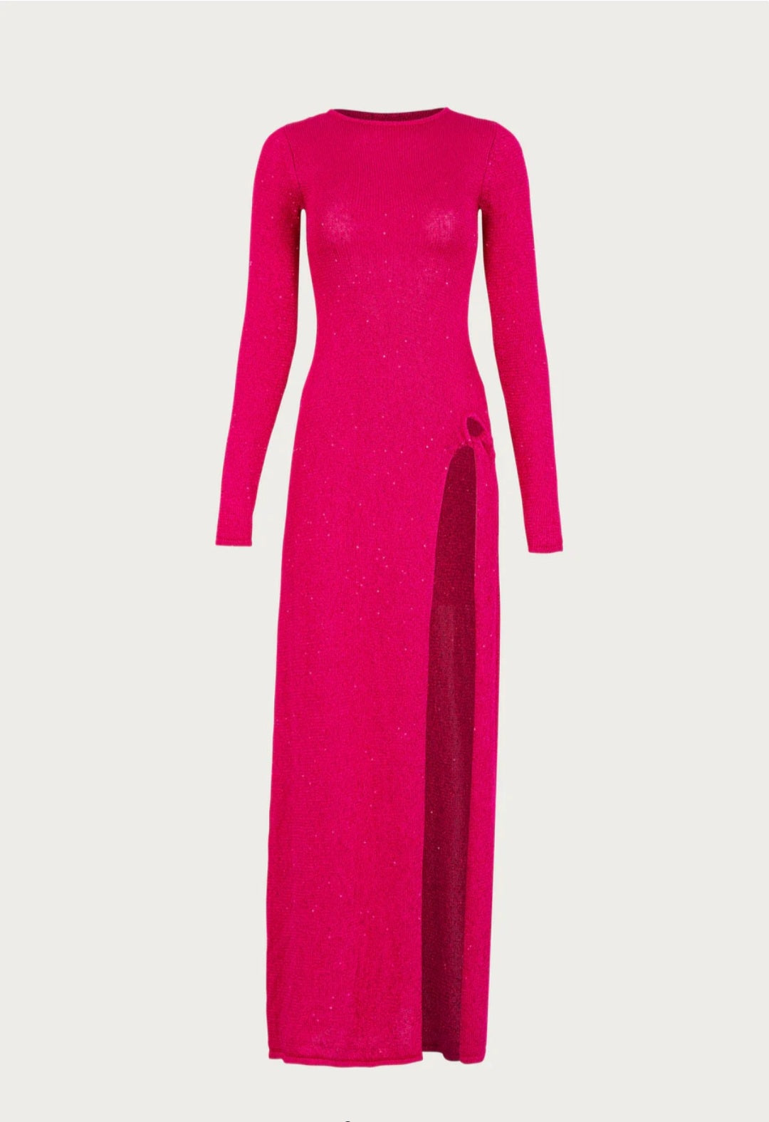 Fuchsia Aura Twist Dress